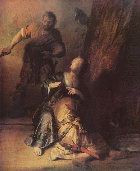 REMBRANDT Harmenszoon van Rijn Samson and Delilah china oil painting image